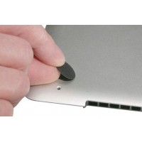 supports caoutchouc noir pour couvercle de fond macbook unibody