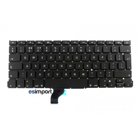 Clavier QWERTY anglais macbook pro Retina 13" A1502